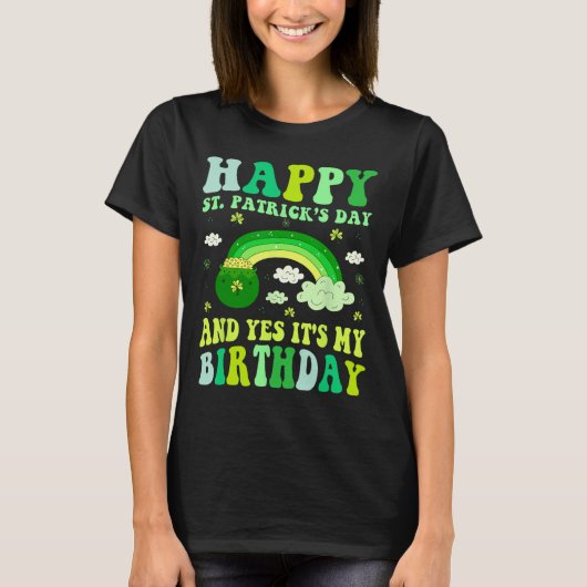 T-shirt Joyeuse Saint-Patrick Anniversaire Saint-Paddy Fem (Devant)