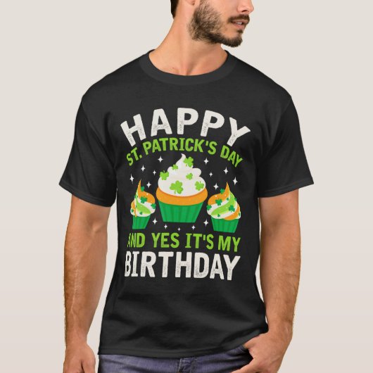 T-shirt Joyeuse Saint-Patrick Anniversaire Saint-Paddys Fe (Devant)