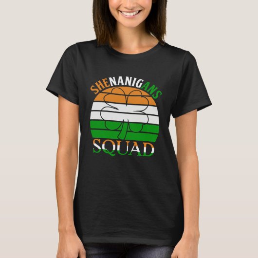 T-shirt Joyeuse Saint-Patrick Farces Irlandaises Équipe (Devant)
