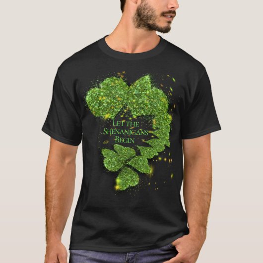 T-shirt Joyeuse Saint Patrick, que les Shenanigans commenc (Devant)