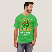 T-shirt Joyeuse Saint Patrick's Day Lucky Irish Shamrock C (Devant entier)