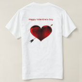 T-Shirt Joyeuse Saint-Valentin (Design dos)