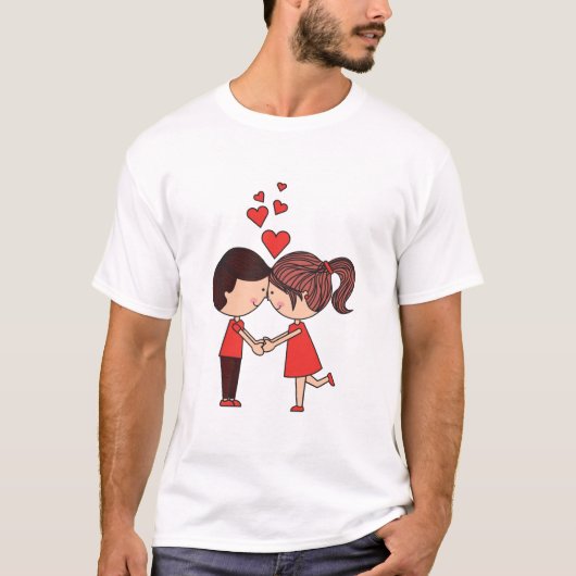 T-shirt Joyeuse Saint-Valentin (Devant)