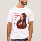 T-shirt Joyeuse Saint-Valentin - Amour de la Saint-Valenti (Devant)