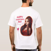 T-shirt Joyeuse Saint-Valentin - Amour de la Saint-Valenti (Dos)