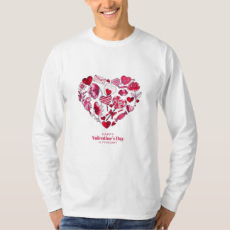 T-shirt "Joyeuse Saint-Valentin - Amour romantique"