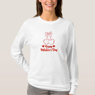 T-shirt Joyeuse Saint-Valentin Cherry Love Design