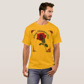 T-shirt Joyeuse Saint-Valentin or (Devant entier)