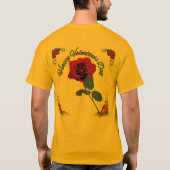 T-shirt Joyeuse Saint-Valentin or (Dos)