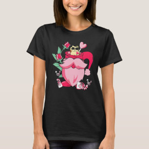 T-shirt Joyeuse Saint-Valentin Rose Chat dans la Tasse à C