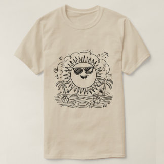 T-shirt Joyeuse scène de Sun Beach