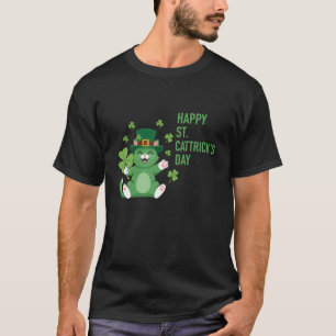 T-shirt Joyeuse St Cattrick Meow Chat Irlandais Chanceux M