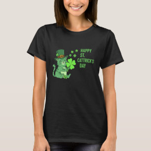 T-shirt Joyeuse St Cattrick's Day Chanceux Chat Irlandais