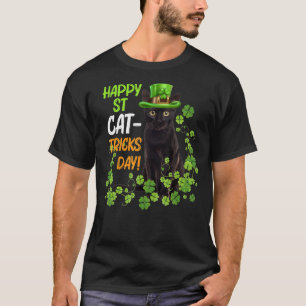 T-shirt Joyeuse St Chat Tours Jour Chat Leprechaun Chapeau