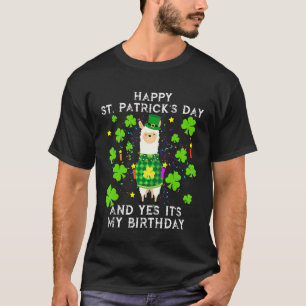 T-shirt Joyeuse St Patrick Et Oui C'est Mon Anniversaire L