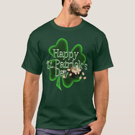 T-shirt Joyeuse St Patrick - Pot d'Or (Devant)