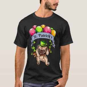 T-shirt Joyeuse St Patrick Pug Pug mignon