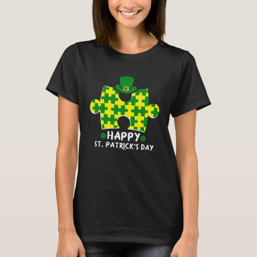T-shirt Joyeuse St Patrick s Day Autisme (Devant)