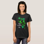 T-shirt Joyeuse St. Patricks' Day, Vert Lucky Shamrock (Devant entier)