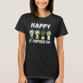 T-shirt Joyeuse St Pawtricks Day, St Patrick's Day Chat Et (Devant)