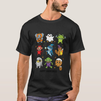 T-shirt Joyeuses apparitions personnages mignons d'Hallowe
