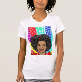 T-shirt Joyeuses boules | ART NUMÉRIQUE | Fille afro-améri (Devant)