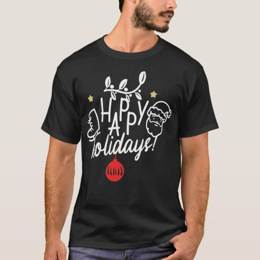 T-shirt Joyeuses fêtes (Devant)