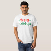 T-shirt Joyeuses fêtes (Devant entier)