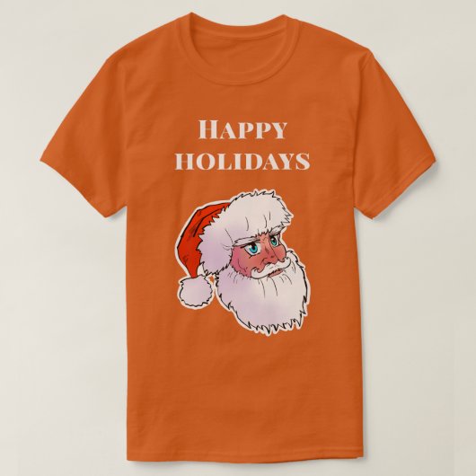 T-shirt Joyeuses fêtes, Anime Père Noël (Design devant)