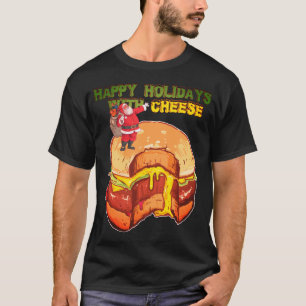 T-shirt Joyeuses fêtes au fromage, Cheeseburger de Noël