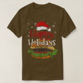 T-shirt Joyeuses fêtes au fromage Funny Cheese burger (Design devant)