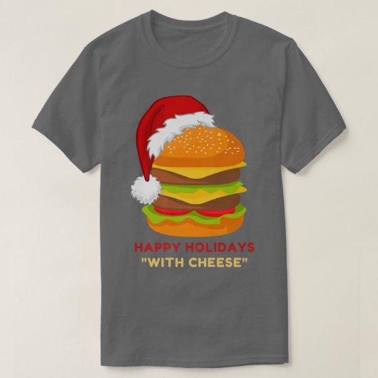T-shirt Joyeuses fêtes au fromage Noël drôle (Design devant)