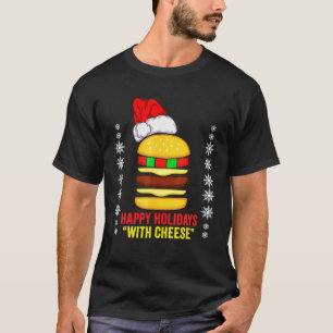 T-shirt Joyeuses fêtes avec Cheese chemise de Noël chees