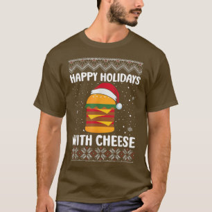 T-shirt Joyeuses fêtes avec fromage laide de Noël Sweater