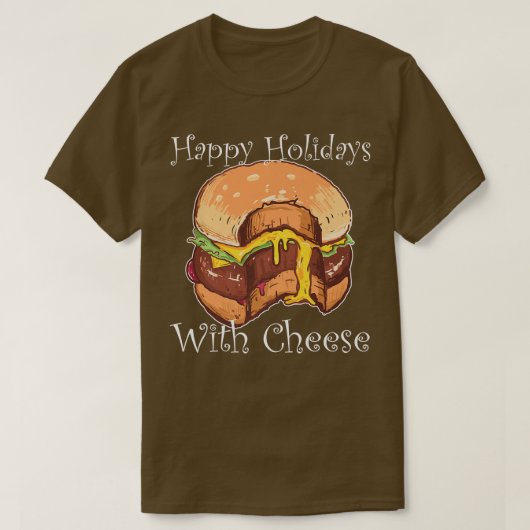 T-shirt Joyeuses Fêtes Avec Fromage Noël Foodie Fromage (Design devant)