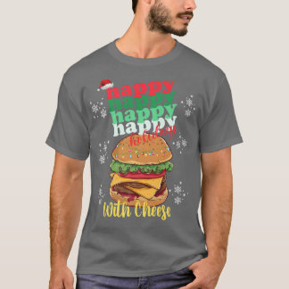 T-shirt Joyeuses Fêtes Avec Fromage Noël Restauration rapi