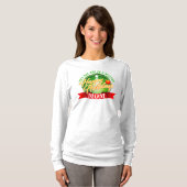 T-shirt Joyeuses Fêtes MAMAN Texte Vert (Devant entier)