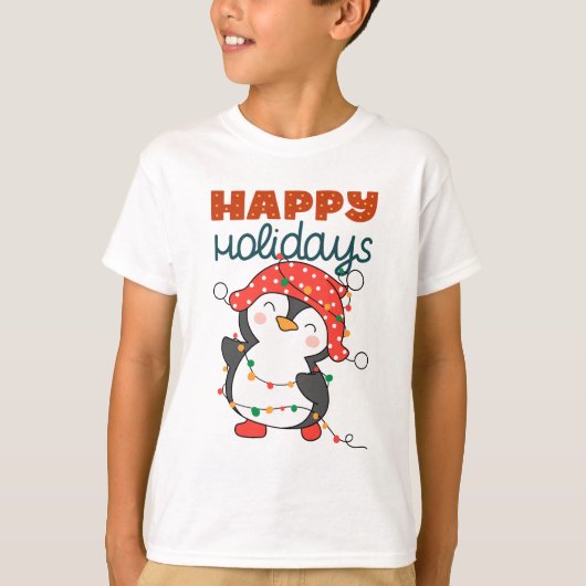 T-shirt Joyeuses Fêtes Mignonnes  (Devant)