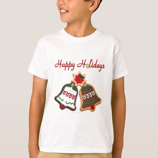 T-shirt Joyeuses fêtes Noël Cookie Bells (Devant)
