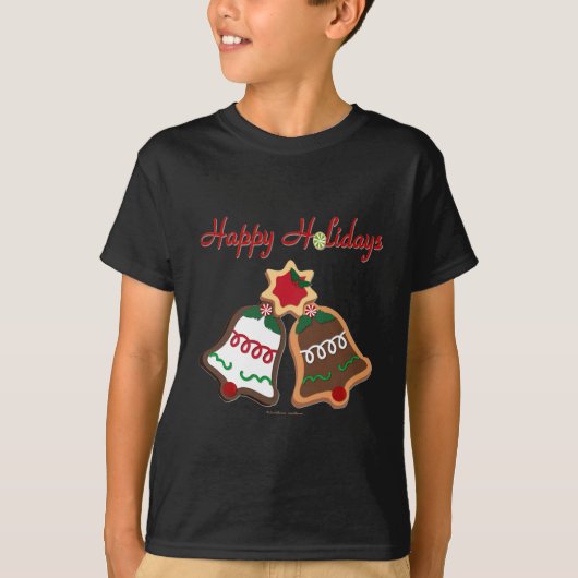 T-shirt Joyeuses fêtes Noël Cookie Bells (Devant)