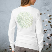 T-shirt Joyeuses fêtes ont vert blanc blanc simple minimal