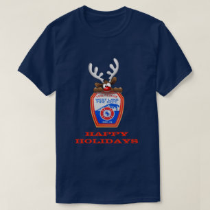 T-shirt Joyeuses fêtes Reindeer West Lake Fire Department