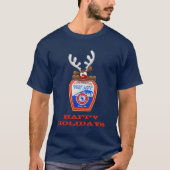 T-shirt Joyeuses fêtes Reindeer West Lake Fire Department (Devant)