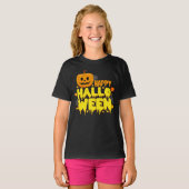 T-shirt Joyeuses Filles d'Halloween (Devant entier)