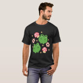 T-shirt Joyeuses grenouilles et coeurs (Devant entier)