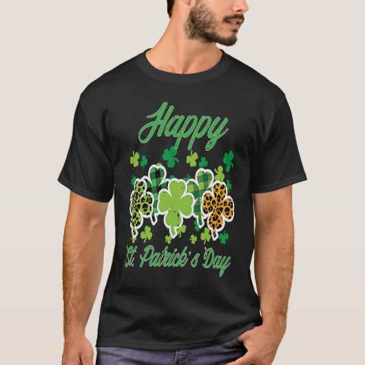 T-shirt Joyeuses Motifs Jours de la Saint Patrick de Saint (Devant)
