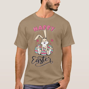 T-shirt Joyeuses Pâques du charmant lapin de Pâques