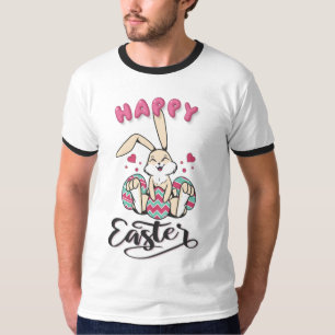 T-shirt Joyeuses Pâques du charmant lapin de Pâques