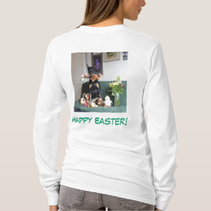 T-shirt Joyeuses Pâques du receveur de lapin