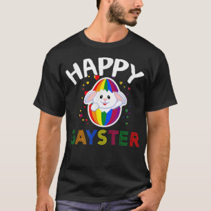 T-shirt Joyeuses Pâques Gayster LGBT Lapin Mignon en Costu